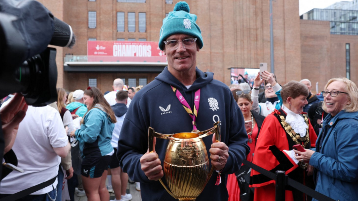John Mitchell with World Cup